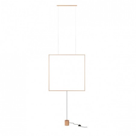 Redo Group Slick - Lampada sospensione/piantana quadrata (lunghezza 617)