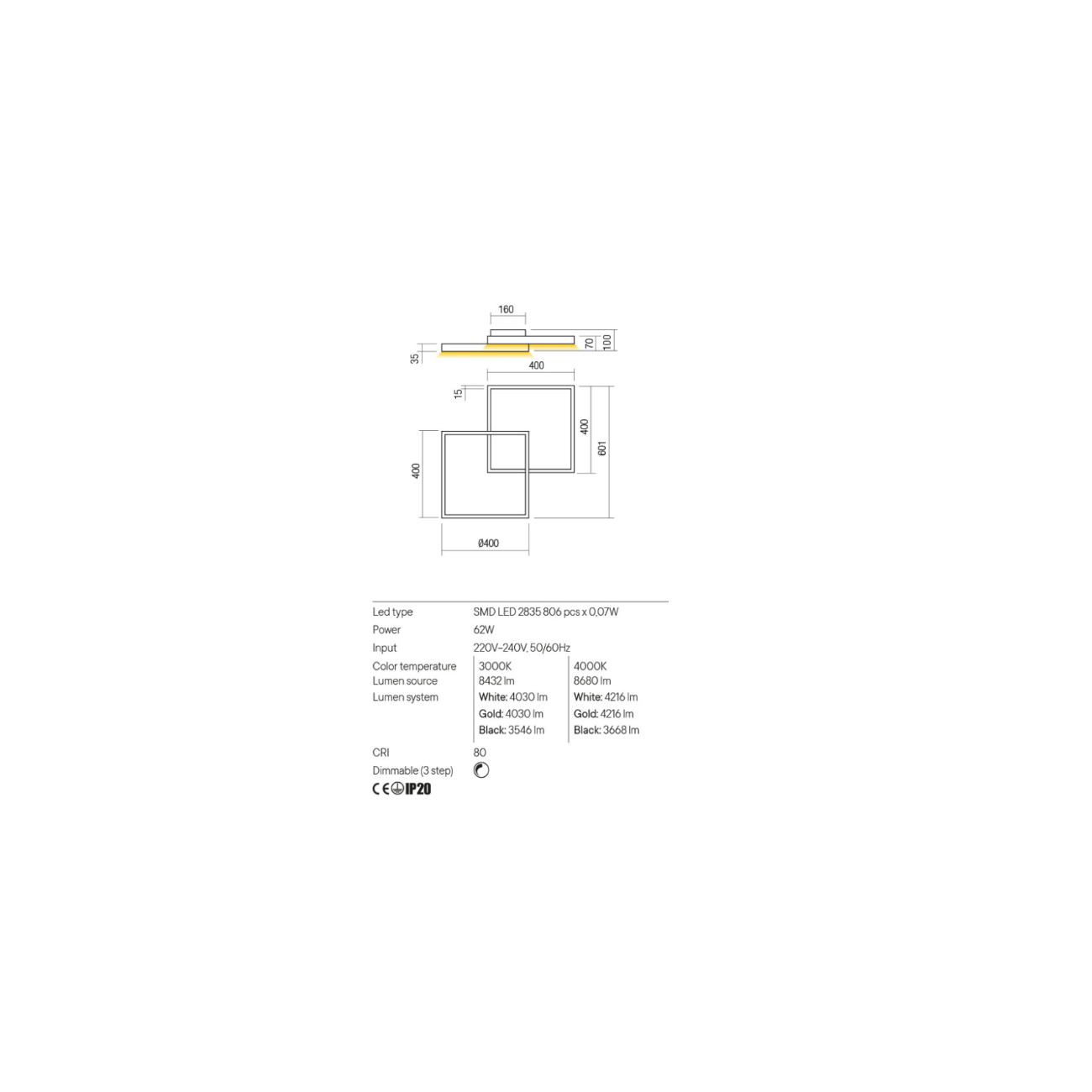 Redo Group FEBE - Wall lamp