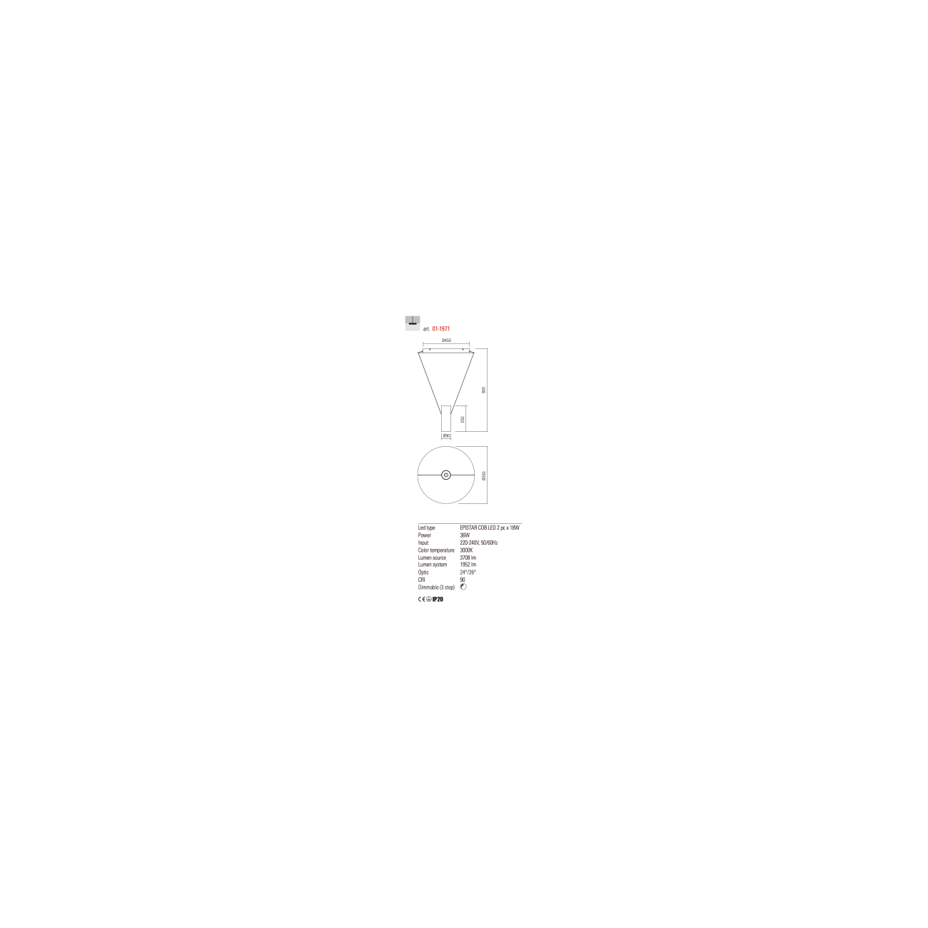 Redo Group ESSENCE - Lampada a sospensione