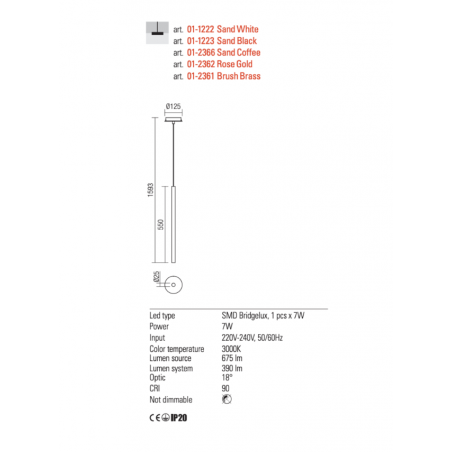 Redo Group KANJI - Lampada a sospensione (L. 159.30 cm)
