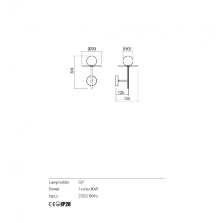 Redo Group PLATO - Wall lamp