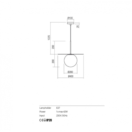 Redo Group PLATO - Lampada a sospensione Ø400