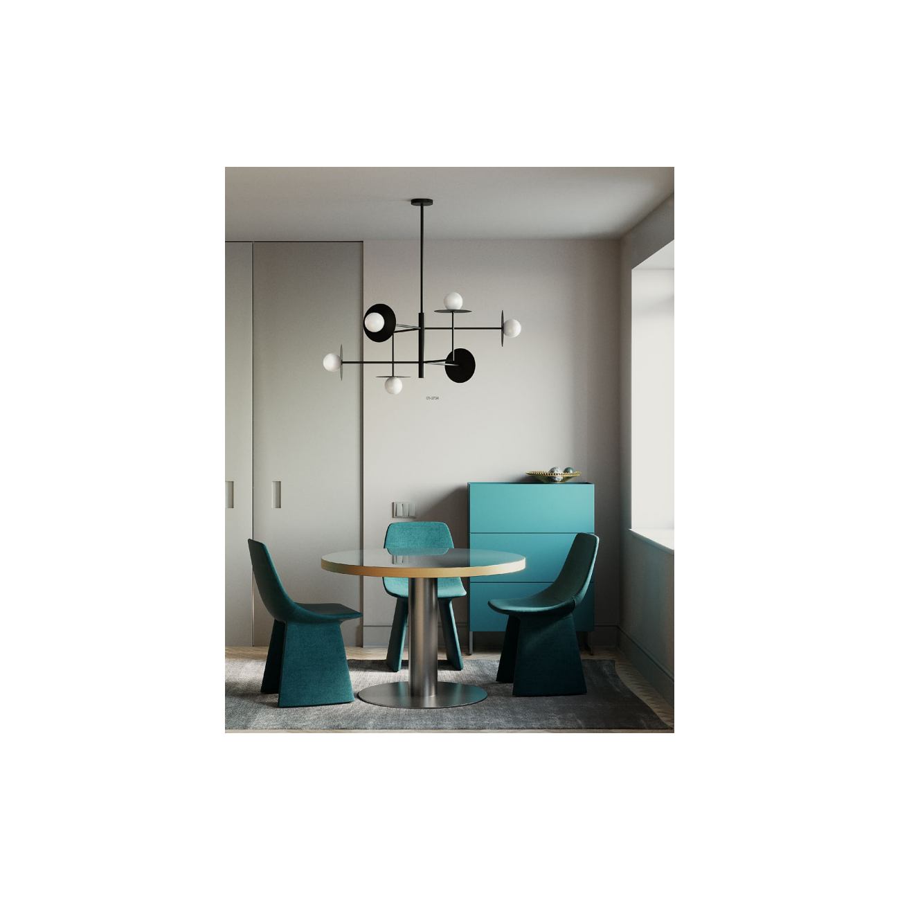 Redo Group PLATO - Lampada a sospensione (1065x1000x850)