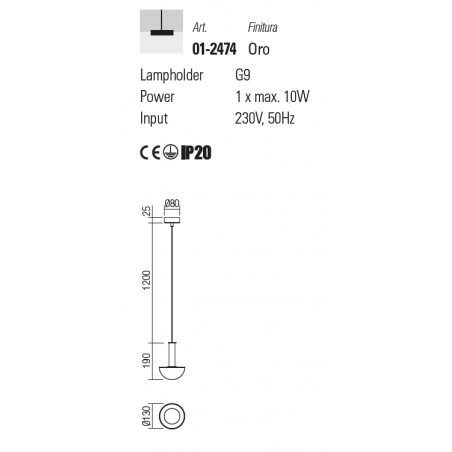 Redo Group LUMIEN - Lampada a sospensione Ø130