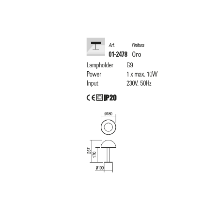 Redo Group LUMIEN - Lampada da tavolo Ø180