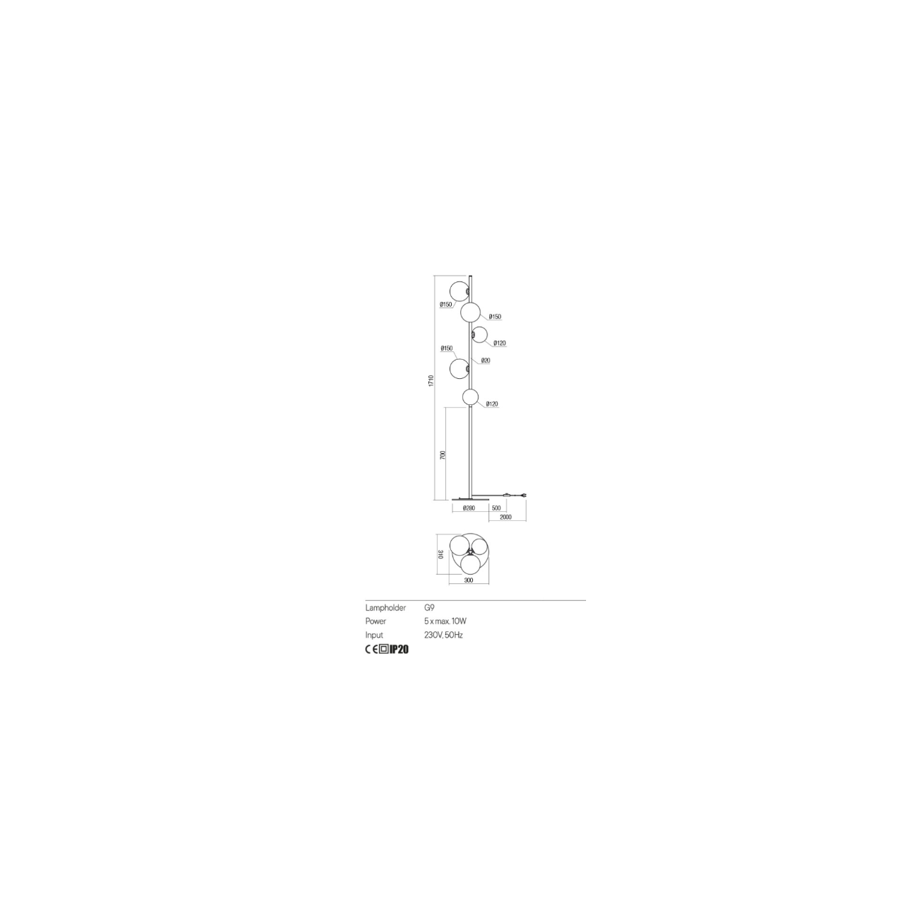 Redo Group ROY - Lampadaire