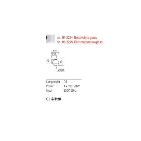 Redo Group BERRY - Wall lamp