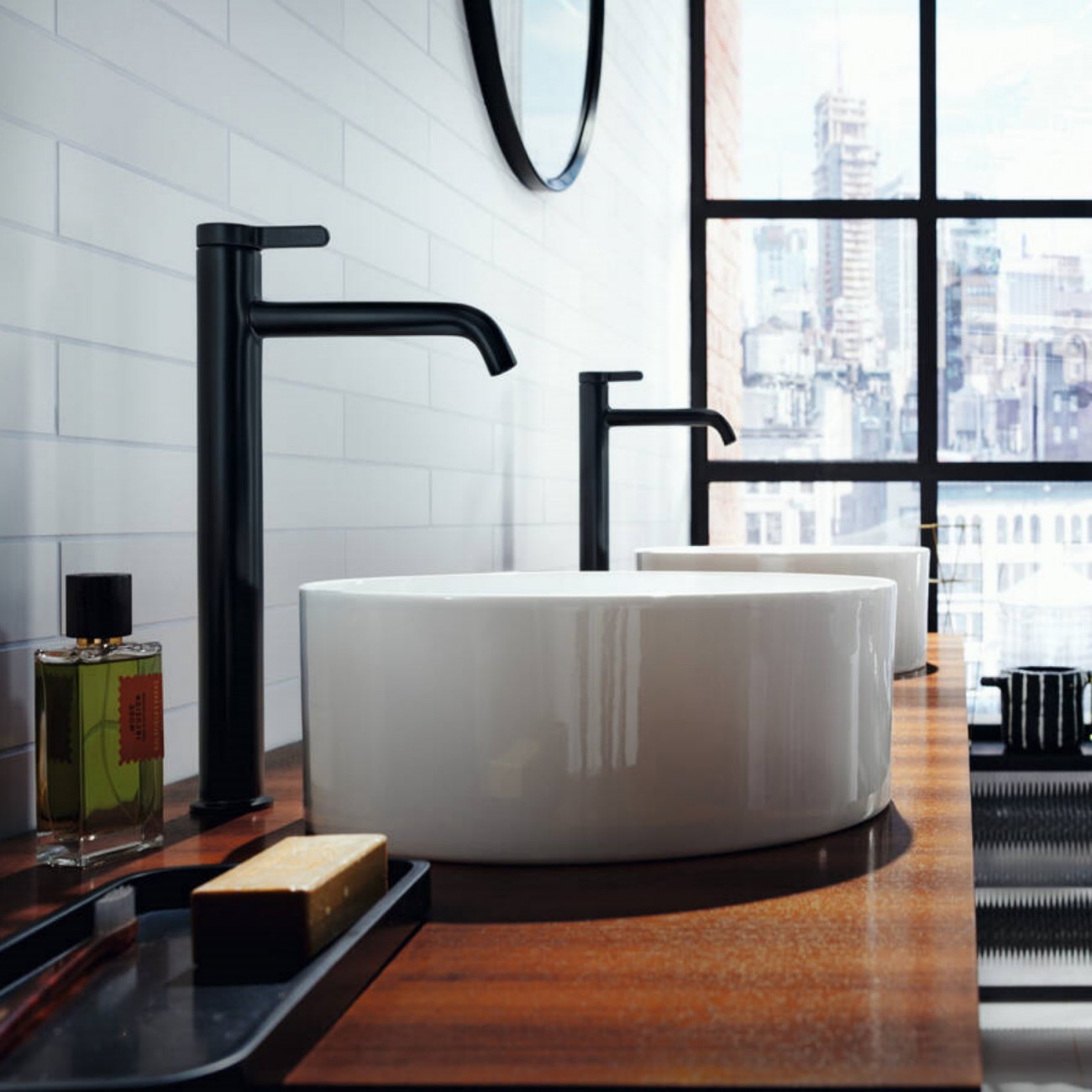 AXOR One - Miscelatore monocomando lavabo 260 con maniglia a leva e set di scarico