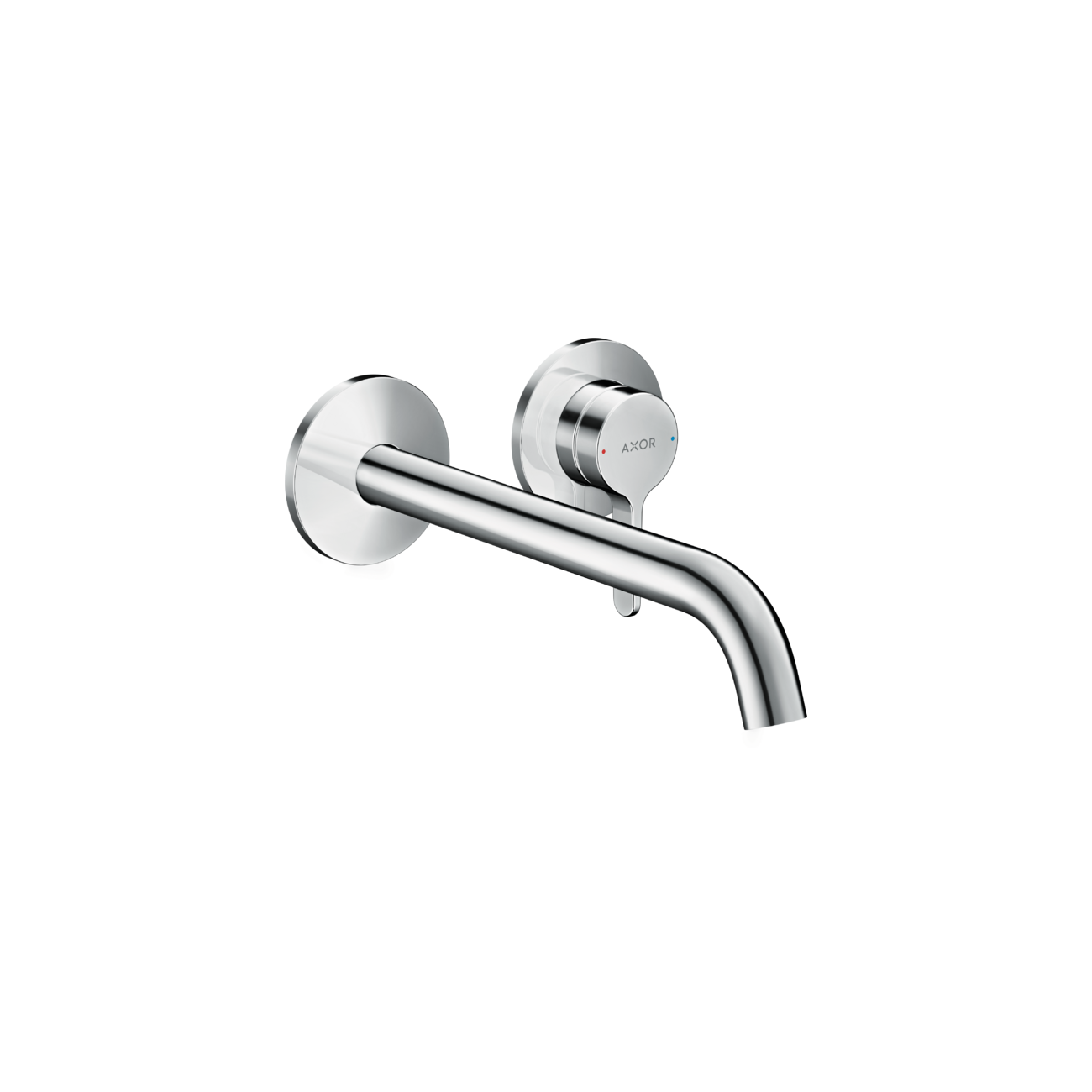 AXOR One - Wall mounted single lever basin mixer with lever handle and spout 220 mm