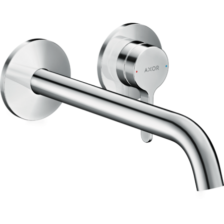 AXOR One - Wall mounted single lever basin mixer with lever handle and spout 220 mm