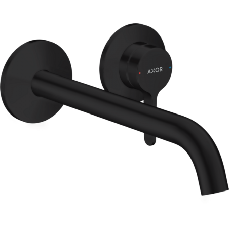 AXOR One - Wall mounted single lever basin mixer with lever handle and spout 220 mm
