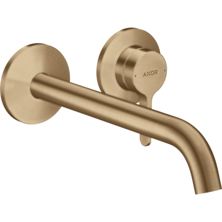 AXOR One - Wall mounted single lever basin mixer with lever handle and spout 220 mm
