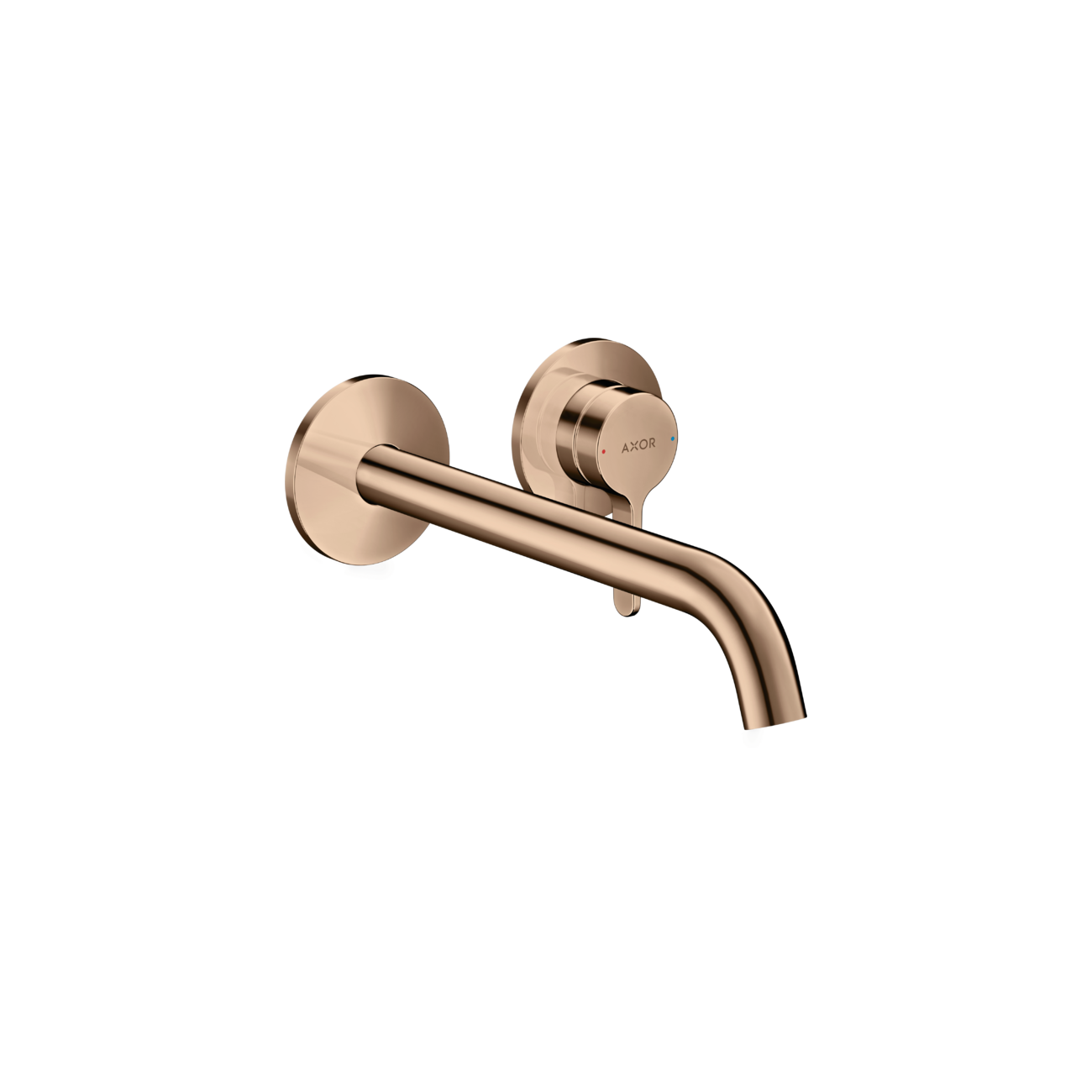 AXOR One - Wall mounted single lever basin mixer with lever handle and spout 220 mm