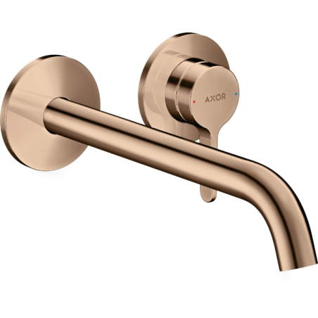 AXOR One - Wall mounted single lever basin mixer with lever handle and spout 220 mm