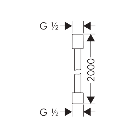AXOR One - Shower hose 2.00 m