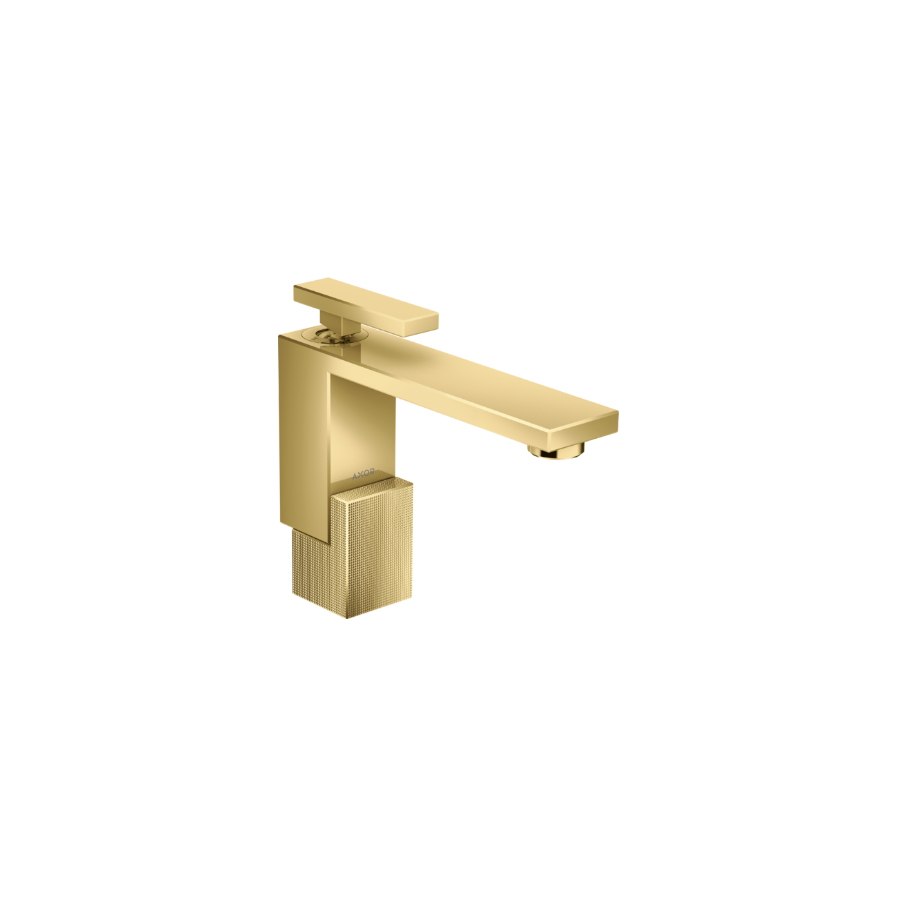 AXOR Edge - 130 single lever washbasin mixer with push-opencut diamond drain