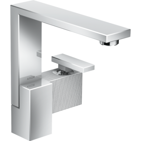 AXOR Edge - Miscelatore monocomando catino 190 con piletta push-opentaglio a diamante