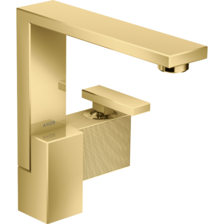 AXOR Edge - Miscelatore monocomando catino 190 con piletta push-opentaglio a diamante