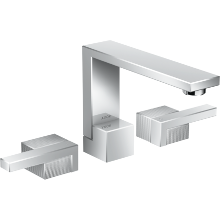 AXOR Edge - Taps 3 holes washbasin 130 with push-open diamond cut