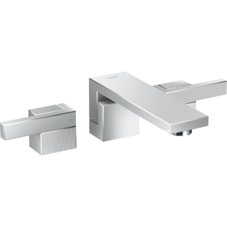 AXOR Edge - Taps 3 holes wall recessed washbasin with spout 190 mm - diamond cut