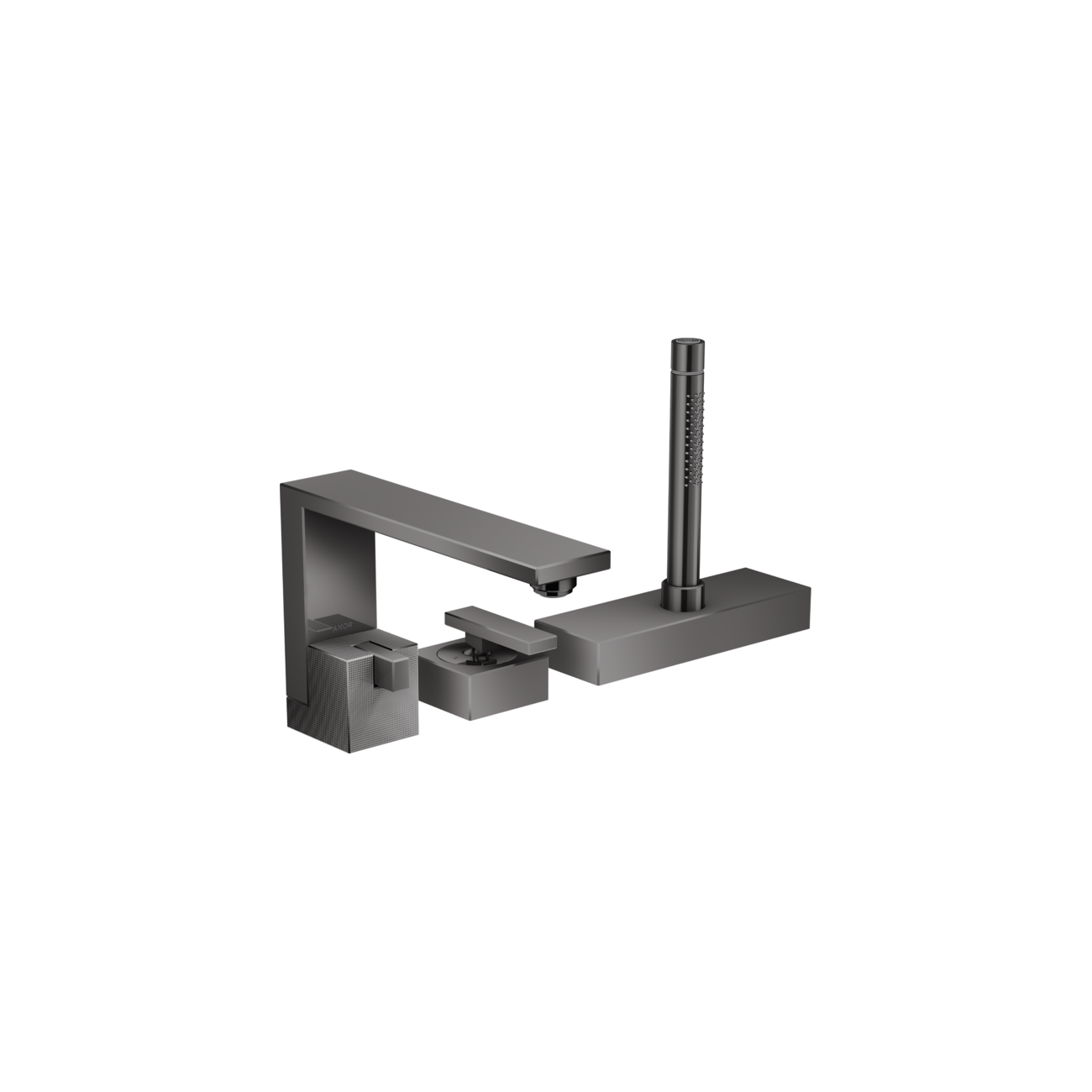 AXOR Edge - Rubinetteria 3 fori bordo vasca taglio a diamante