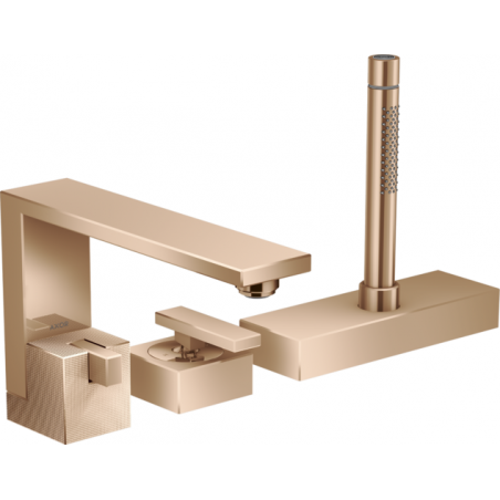 AXOR Edge - Robinetterie 3 trous de bord de la baignoire taillée au diamant