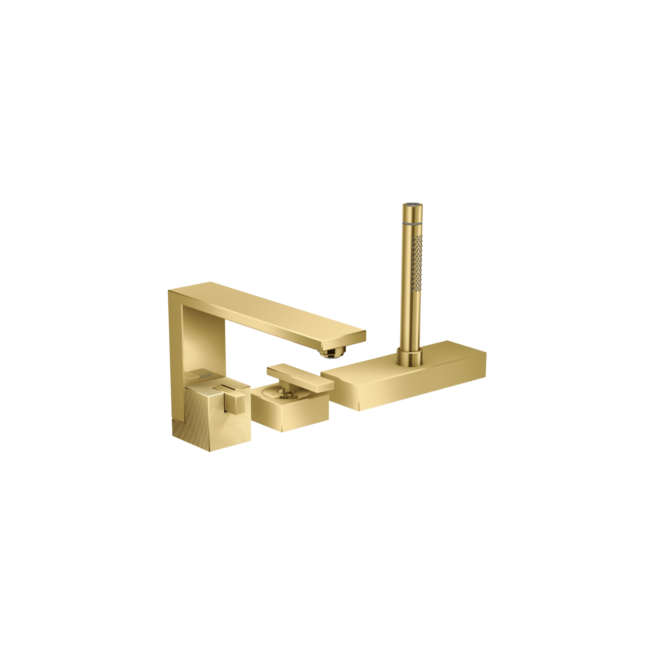 AXOR Edge - Robinetterie 3 trous de bord de la baignoire taillée au diamant