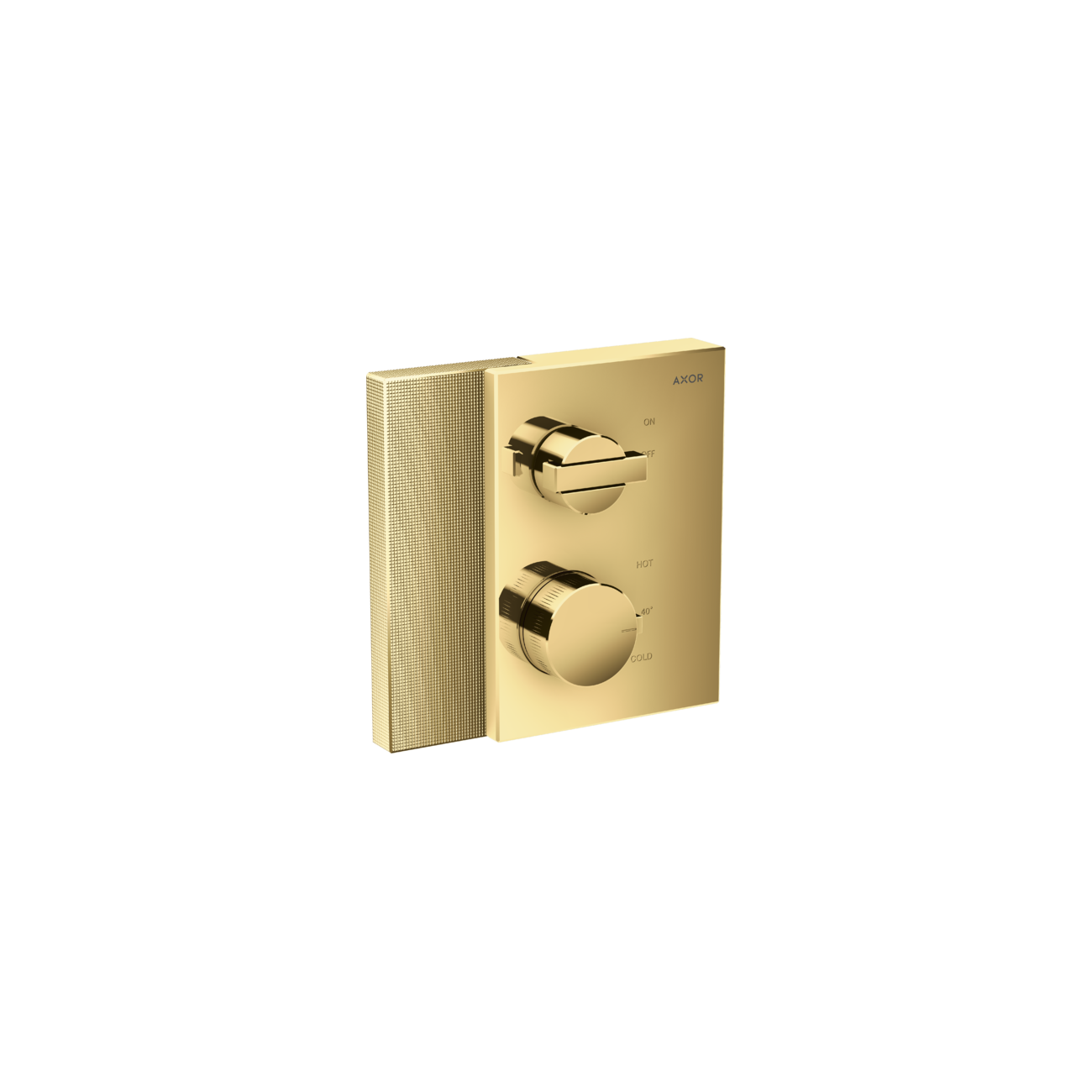 AXOR Edge - Mélangeur thermostatique encastré avec soupape darrêt - coupe diamant