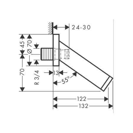 AXOR Starck - Spout of the tank ¾"