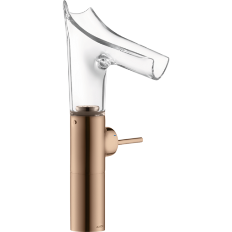 AXOR Starck V - 220 single lever basin mixer with glass spout