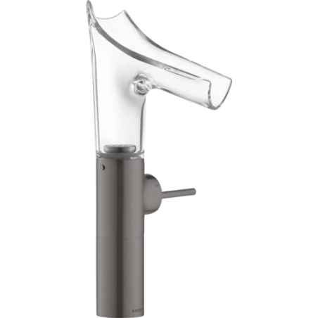 AXOR Starck V - Miscelatore monocomando lavabo 220 con bocca d'erogazione in vetro