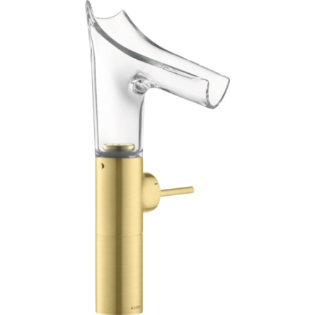 AXOR Starck V - Miscelatore monocomando lavabo 220 con bocca d'erogazione in vetro
