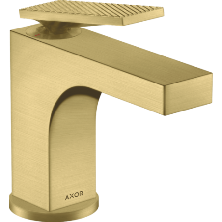 AXOR Citterio - Mitigeur monocommande lavabo 90 avec poignée à levier et pilette - coupe rhomboïdale