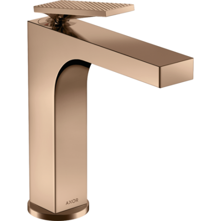 AXOR Citterio - 160 single lever basin mixer with lever handle and drain - diamond cut