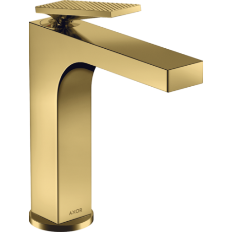 AXOR Citterio - 160 single lever basin mixer with lever handle and drain - diamond cut