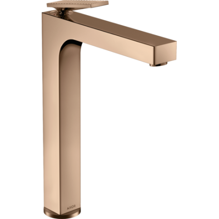 AXOR Citterio - Mitigeur de lavabo 280 avec poignée à levier et pilette - coupe rhomboïdale