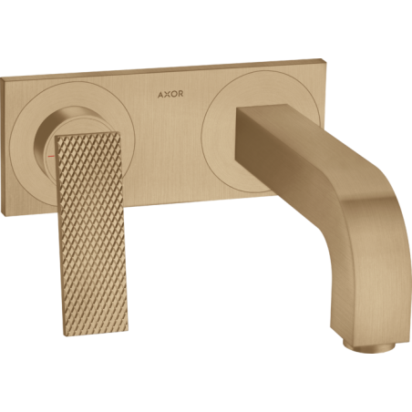 AXOR Citterio - Wall mounted single lever basin mixer 220 mm - rhomboidal cut