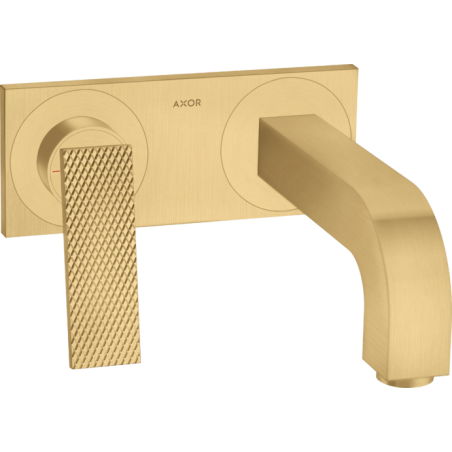 AXOR Citterio - Miscelatore monocomando lavabo ad incasso a parete bocca 220 mm- taglio romboidale