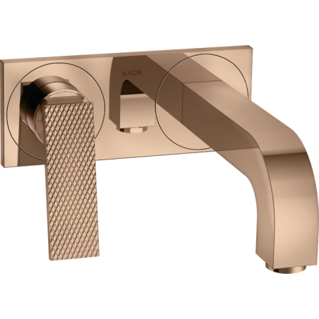 AXOR Citterio - Mitigeur monocommande lavabo encastré à paroi bouche 220 mm- coupe rhomboïdale