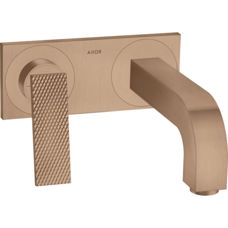 AXOR Citterio - Miscelatore monocomando lavabo ad incasso a parete bocca 220 mm- taglio romboidale