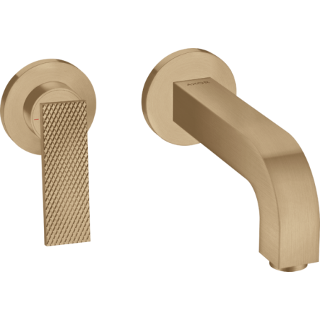 AXOR Citterio - Miscelatore monocomando lavabo ad incasso a parete bocca 220 mm e piastrine - taglio romboidale