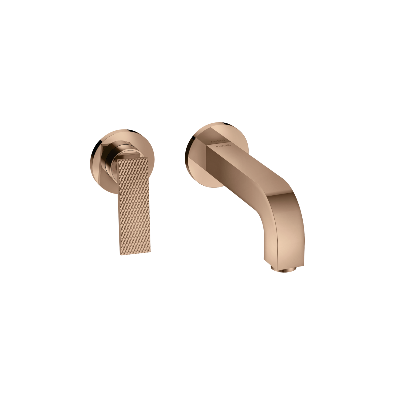 AXOR Citterio - Built-in wall-mounted single-lever basin mixer 220 mm and plates - rhomboidal cut