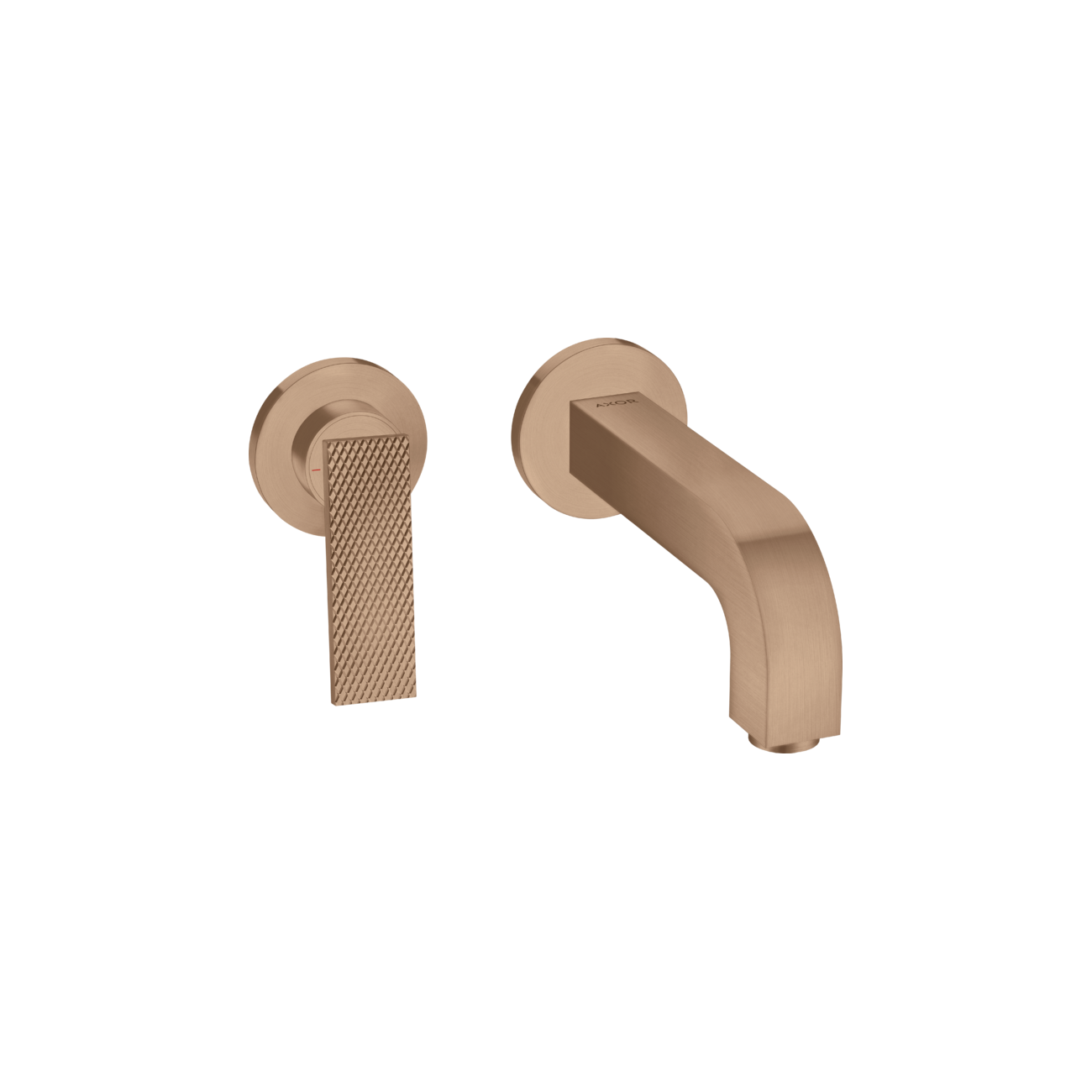 AXOR Citterio - Miscelatore monocomando lavabo ad incasso a parete bocca 220 mm e piastrine - taglio romboidale