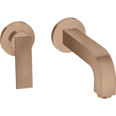 AXOR Citterio - Miscelatore monocomando lavabo ad incasso a parete bocca 220 mm e piastrine - taglio romboidale