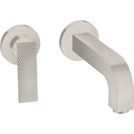 AXOR Citterio - Built-in wall-mounted single-lever basin mixer 220 mm and plates - rhomboidal cut