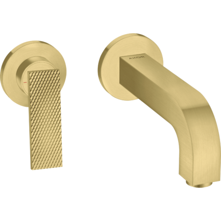 AXOR Citterio - Built-in wall-mounted single-lever basin mixer 220 mm and plates - rhomboidal cut