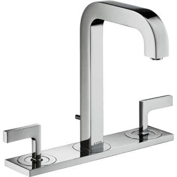 AXOR Citterio - Washbasin mixer 3 holes with plate with spout 140 mm