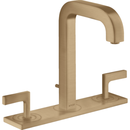 AXOR Citterio - Miscelatore lavabo 3 fori con piastra con bocca d'erogazione 140 mm