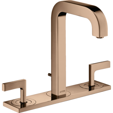 AXOR Citterio - Washbasin mixer 3 holes with plate with spout 140 mm