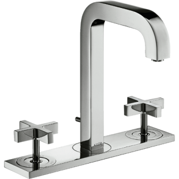 AXOR Citterio - Taps 3 holes sink with spout 140 mm handles cross